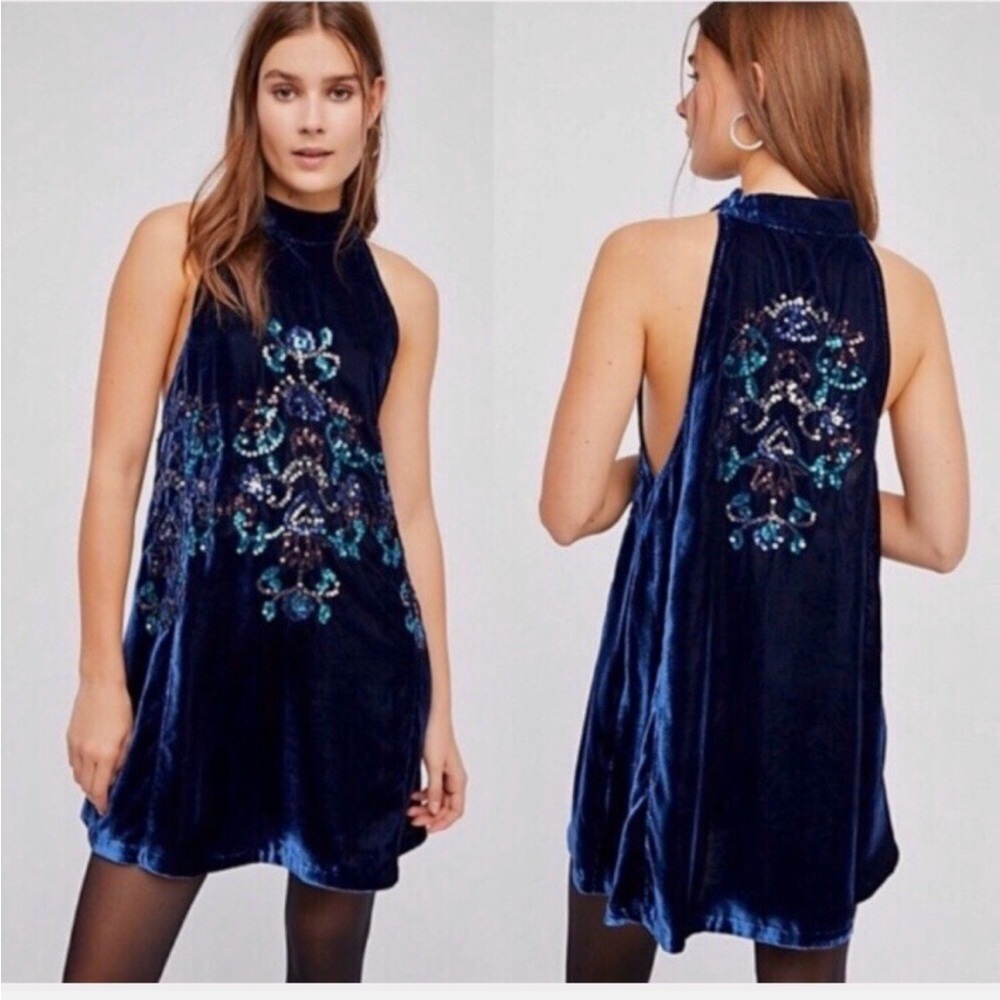 Velvet Free People Mod Shift Holiday Dress NWT - Picture 2 of 8
